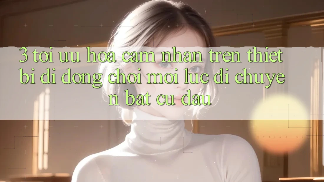 3. Tối Ưu Hóa Cảm nhận Trên Thiết Bị Di Động: Chơi Mọi Lúc, Di chuyển Bất cứ đâu