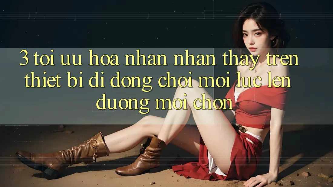 3. Tối Ưu Hóa Nhận nhận thấy Trên Thiết Bị Di Động: Chơi Mọi Lúc, Lên đường Mọi chốn