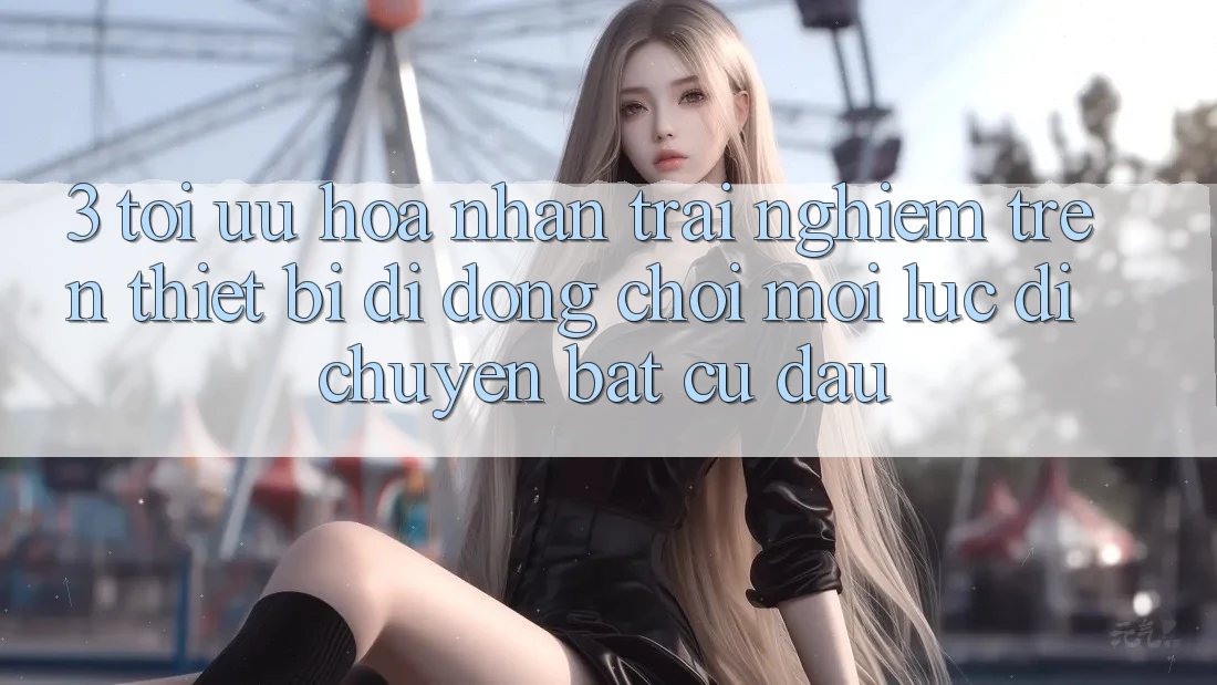 3. Tối Ưu Hóa Nhận trải nghiệm Trên Thiết Bị Di Động: Chơi Mọi Lúc, Di chuyển Bất Cứ Đâu