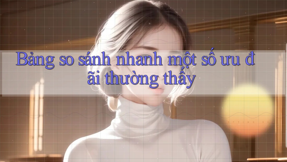 Bảng so sánh nhanh một số ưu đãi thường thấy