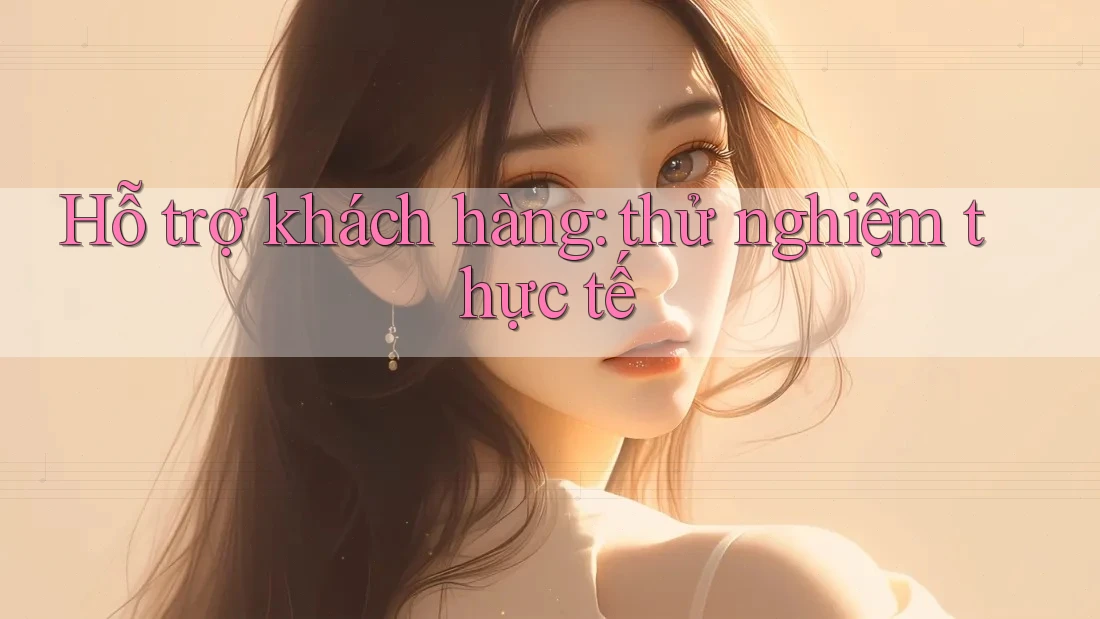 Hỗ trợ khách hàng: thử nghiệm thực tế