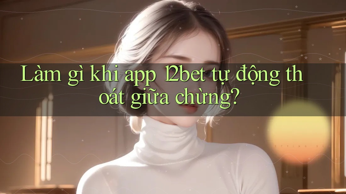 Làm gì khi app 12bet tự động thoát giữa chừng?