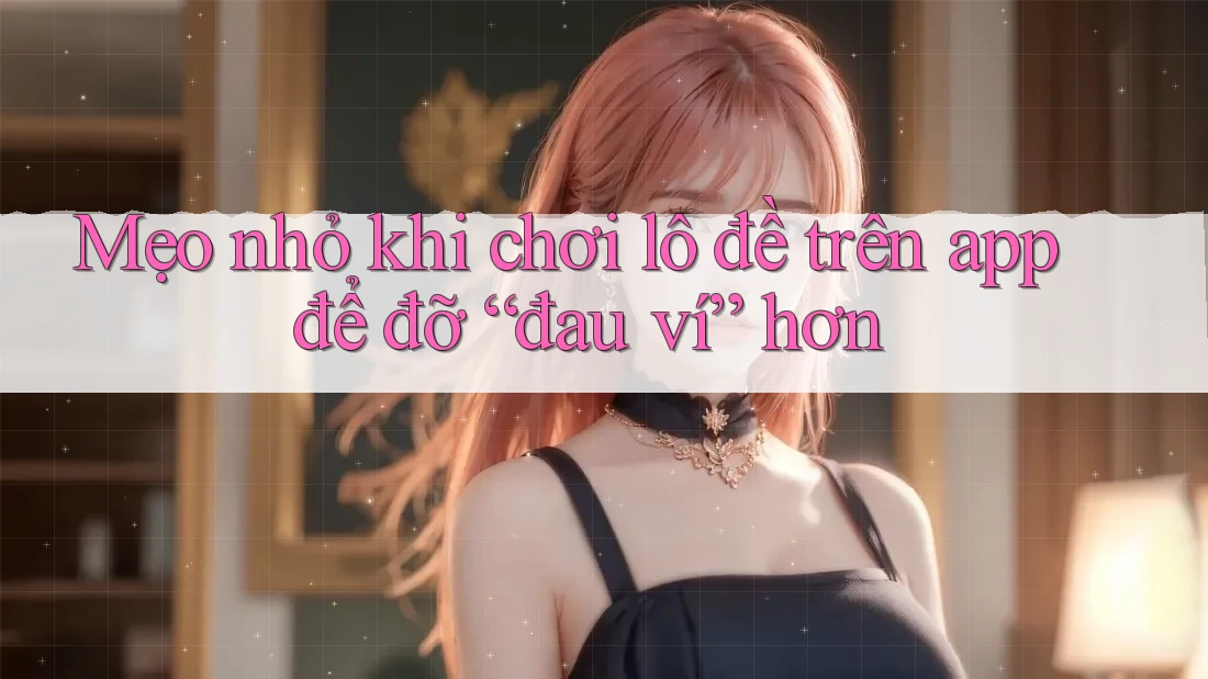 Mẹo nhỏ khi chơi lô đề trên app để đỡ “đau ví” hơn