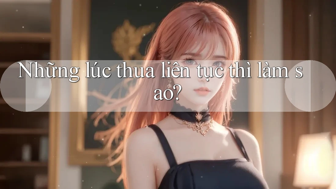 Những lúc thua liên tục thì làm sao?