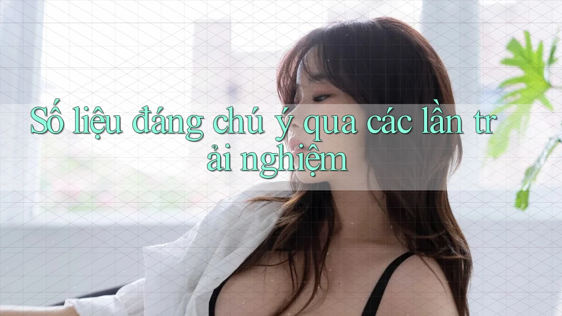 Số liệu đáng chú ý qua các lần trải nghiệm