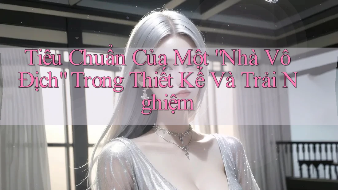 Tiêu Chuẩn Của Một “Nhà Vô Địch” Trong Thiết Kế Và Trải Nghiệm